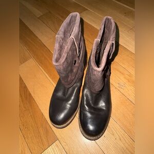 Clarks Brown Moto Boots
